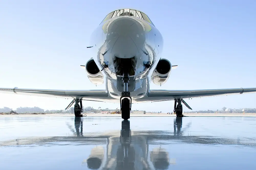 Avion înainte de decolare